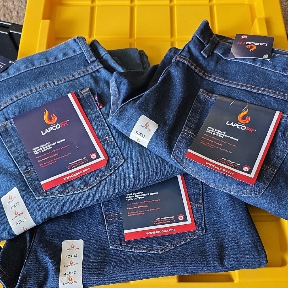 LAPCO FR Men’s Relaxed Fit Jeans in Dark Blue LISTING IS FOR 1 PAIR ONLY (3AVAIL
